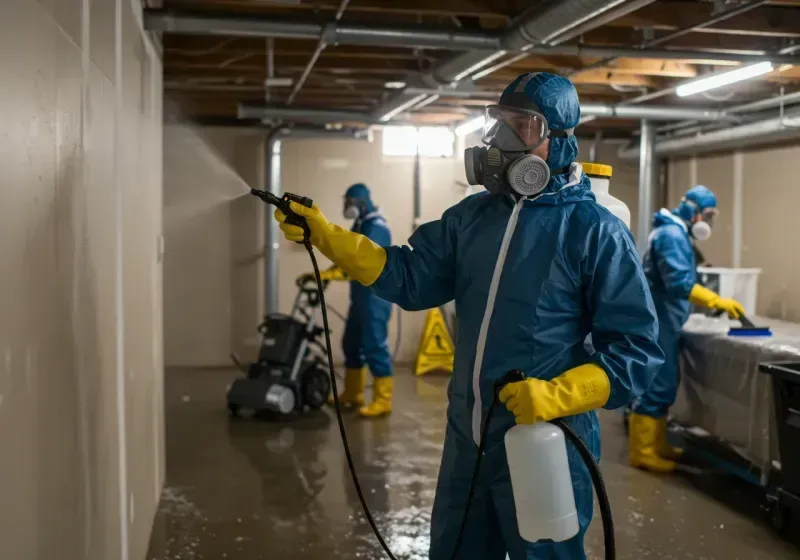 Basement Sanitization and Antimicrobial Treatment process in Tucson, AZ