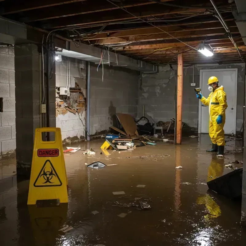 Flooded Basement Electrical Hazard in Tucson, AZ Property